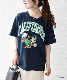 Champion:〈洗濯機可能〉ディズニー / グラフィック ロゴ ショート スリーブ TEE