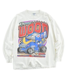 【USED】Y2K GILDAN “Danny Wood” ロングスリーブ レーシングTシャツ
