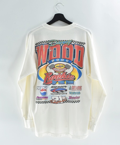 GILDAN(ギルダン)の「【USED】Y2K GILDAN “Danny Wood” ロングスリーブ レーシングTシャツ(Tシャツ/カットソー・メンズ・ホワイト・LARGE)」の10枚目の写真