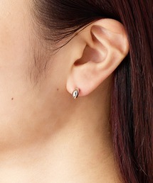 ◆金属アレルギー対応◆◆made in japan◆【純金厚メッキ】ドロップ 極小ミニマル ループフィットイヤリング