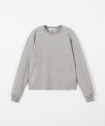Waffle crewneck T-shirt / GRAY