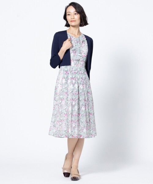 TOCCA(トッカ)の「SQUARE BOLERO ボレロ(カーディガン/ボレロ・レディース・ネイビー系/ピンク系・SMALL/MEDIUM)」の5枚目の写真