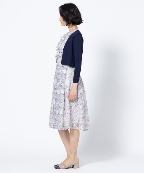 TOCCA(トッカ)の「SQUARE BOLERO ボレロ(カーディガン/ボレロ・レディース・ネイビー系/ピンク系・SMALL/MEDIUM)」の6枚目の写真