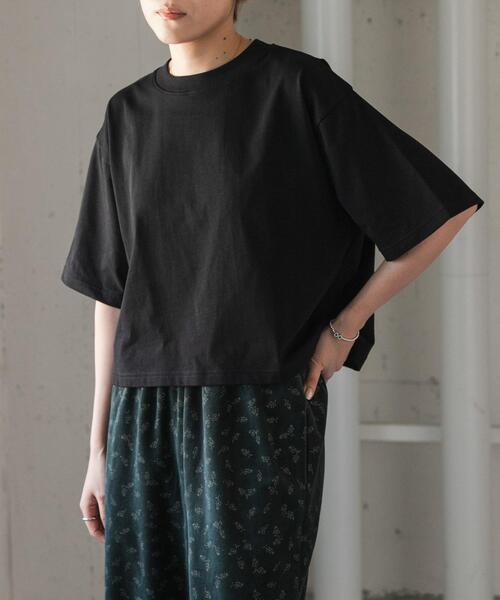 FORK&SPOON(フォークアンドスプーン)の「FORK&SPOON ショルダータックTシャツ(Tシャツ/カットソー・レディース・バーガンディー/ブラック/ホワイト系その他・1)」の3枚目の写真