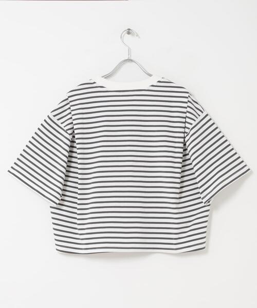 FORK&SPOON(フォークアンドスプーン)の「FORK&SPOON ショルダータックTシャツ(Tシャツ/カットソー・レディース・バーガンディー/ブラック/ホワイト系その他・1)」の13枚目の写真