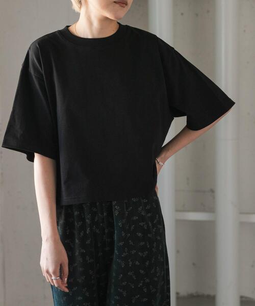FORK&SPOON(フォークアンドスプーン)の「FORK&SPOON ショルダータックTシャツ(Tシャツ/カットソー・レディース・バーガンディー/ブラック/ホワイト系その他・1)」の17枚目の写真