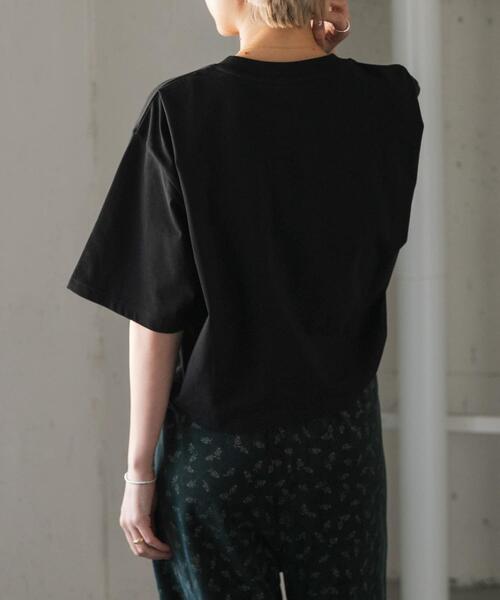 FORK&SPOON(フォークアンドスプーン)の「FORK&SPOON ショルダータックTシャツ(Tシャツ/カットソー・レディース・バーガンディー/ブラック/ホワイト系その他・1)」の19枚目の写真