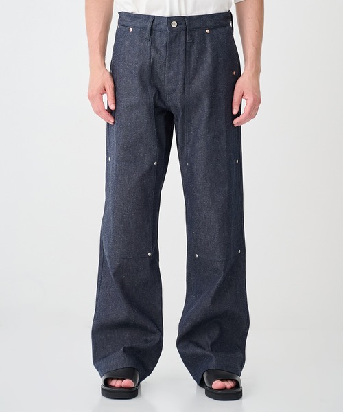 TANAKA(タナカ)の「【TANAKA/タナカ】別注NEW CLASSIC WORK JEANS INDIGO LINEN(デニムパンツ・メンズ・インディゴブルー・28inch/30inch/32inch/34inch/36inch)」の1枚目の写真