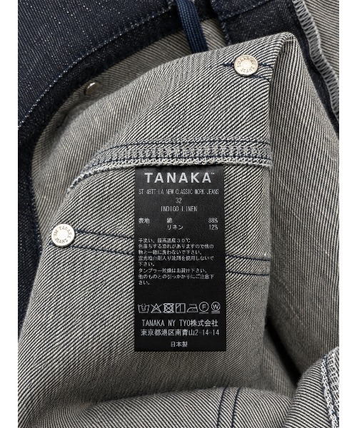 TANAKA(タナカ)の「【TANAKA/タナカ】別注NEW CLASSIC WORK JEANS INDIGO LINEN(デニムパンツ・メンズ・インディゴブルー・28inch/30inch/32inch/34inch/36inch)」の2枚目の写真