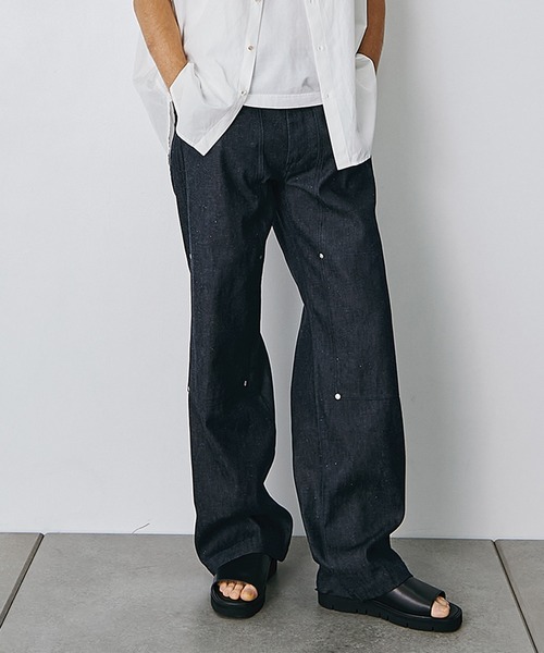 TANAKA(タナカ)の「【TANAKA/タナカ】別注NEW CLASSIC WORK JEANS INDIGO LINEN(デニムパンツ・メンズ・インディゴブルー・28inch/30inch/32inch/34inch/36inch)」の3枚目の写真