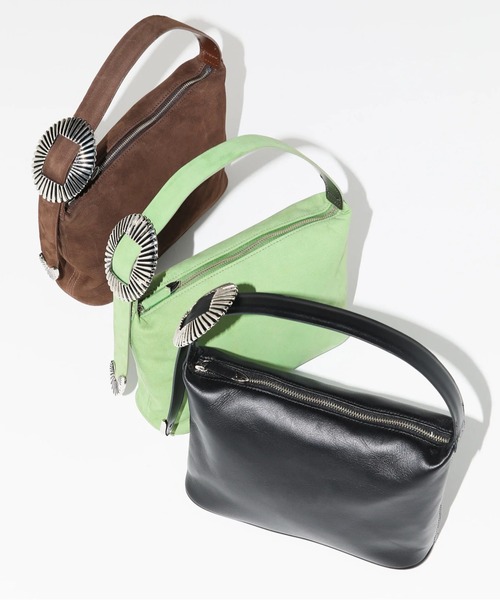 TOGA(トーガ)の「【TOGA TOO/トーガトゥー】Leather mini bag(ハンドバッグ・レディース・ブラウン/ブラック・FREE)」の3枚目の写真