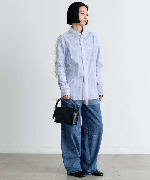 TOGA(トーガ)の「【TOGA TOO/トーガトゥー】Leather mini bag(ハンドバッグ・レディース・ブラウン/ブラック・FREE)」の9枚目の写真