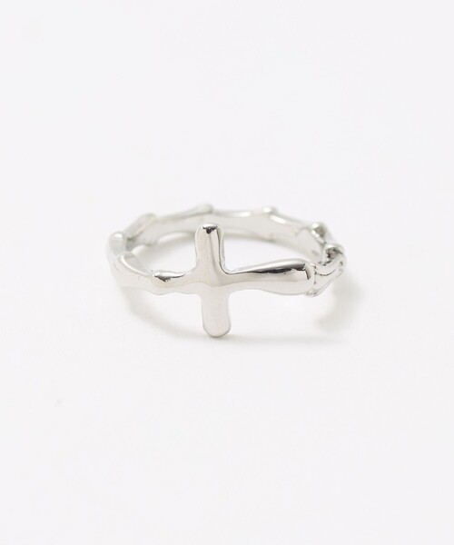 BEAUTY&YOUTH UNITED ARROWS(ビューティーアンドユースユナイテッドアローズ)の「ユニーク クロス リング(リング・レディース・シルバー/ゴールド・FREE)」の1枚目の写真