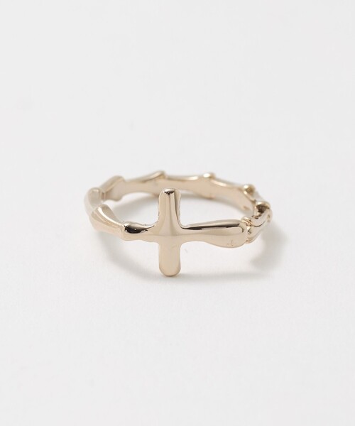 BEAUTY&YOUTH UNITED ARROWS(ビューティーアンドユースユナイテッドアローズ)の「ユニーク クロス リング(リング・レディース・シルバー/ゴールド・FREE)」の4枚目の写真