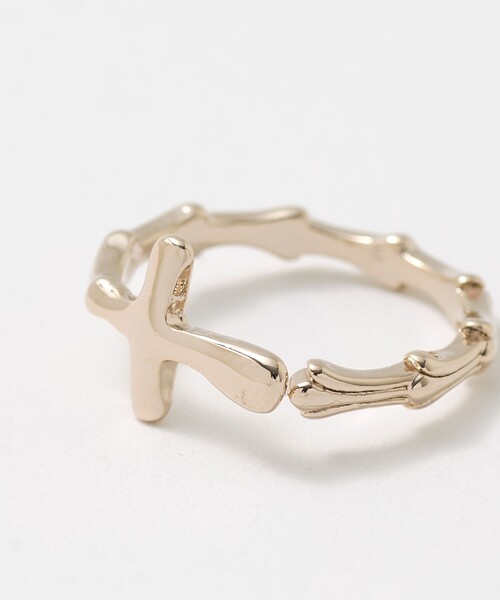 BEAUTY&YOUTH UNITED ARROWS(ビューティーアンドユースユナイテッドアローズ)の「ユニーク クロス リング(リング・レディース・シルバー/ゴールド・FREE)」の7枚目の写真