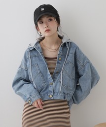 je crois soi フード付きデニムジャケット