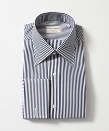 THOMAS MASON ロンドンストライプ レギュラーカラー ダブルカフス シャツ