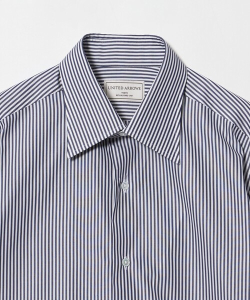 UNITED ARROWS(ユナイテッドアローズ)の「THOMAS MASON ロンドンストライプ レギュラーカラー ダブルカフス シャツ(シャツ/ブラウス・メンズ・ネイビー・41cm/39cm/40cm)」の8枚目の写真