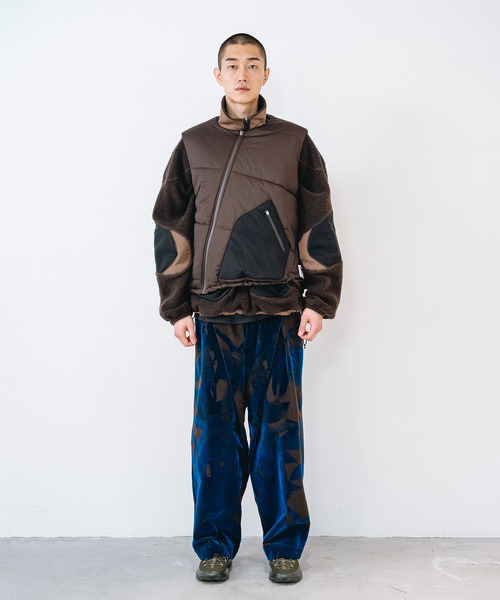 yoshiokubo(ヨシオクボ)の「yoshiokubo ヨシオクボ / LAUREL FLOCK WIDE PT ローレルフロックワイドパンツ / YKF26401(その他パンツ・メンズ・ホワイト/ブラウン・3/2)」の9枚目の写真