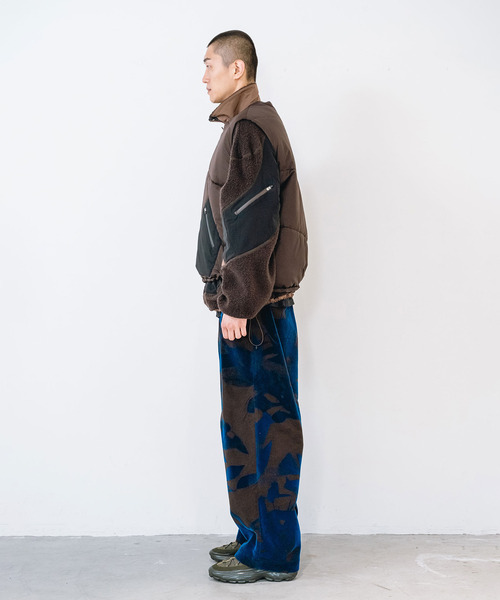 yoshiokubo(ヨシオクボ)の「yoshiokubo ヨシオクボ / LAUREL FLOCK WIDE PT ローレルフロックワイドパンツ / YKF26401(その他パンツ・メンズ・ホワイト/ブラウン・3/2)」の10枚目の写真