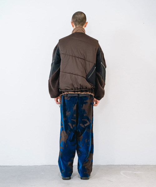 yoshiokubo(ヨシオクボ)の「yoshiokubo ヨシオクボ / LAUREL FLOCK WIDE PT ローレルフロックワイドパンツ / YKF26401(その他パンツ・メンズ・ホワイト/ブラウン・3/2)」の11枚目の写真