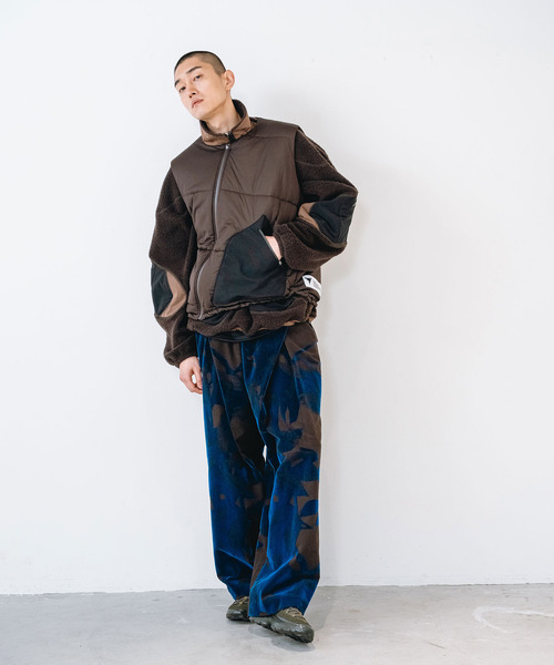 yoshiokubo(ヨシオクボ)の「yoshiokubo ヨシオクボ / LAUREL FLOCK WIDE PT ローレルフロックワイドパンツ / YKF26401(その他パンツ・メンズ・ホワイト/ブラウン・3/2)」の13枚目の写真