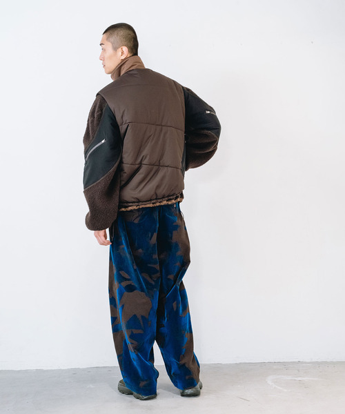 yoshiokubo(ヨシオクボ)の「yoshiokubo ヨシオクボ / LAUREL FLOCK WIDE PT ローレルフロックワイドパンツ / YKF26401(その他パンツ・メンズ・ホワイト/ブラウン・3/2)」の14枚目の写真