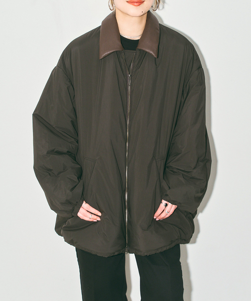 CITYSHOP(シティーショップ)の「《追加4》PADDED コート(その他アウター・レディース・ブラウン系その他/ブラック・38/36)」の2枚目の写真