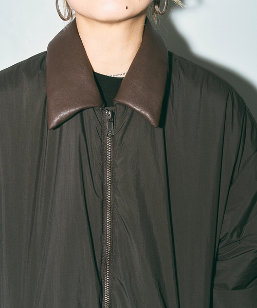 CITYSHOP(シティーショップ)の「《追加4》PADDED コート(その他アウター・レディース・ブラウン系その他/ブラック・38/36)」の6枚目の写真