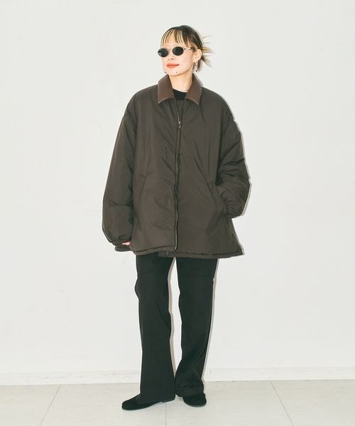 CITYSHOP(シティーショップ)の「《追加4》PADDED コート(その他アウター・レディース・ブラウン系その他/ブラック・38/36)」の7枚目の写真