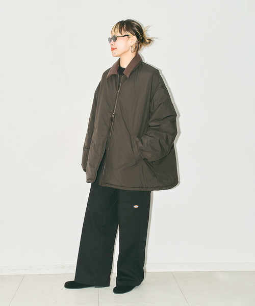 CITYSHOP(シティーショップ)の「《追加4》PADDED コート(その他アウター・レディース・ブラウン系その他/ブラック・38/36)」の8枚目の写真