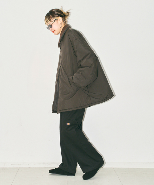 CITYSHOP(シティーショップ)の「《追加4》PADDED コート(その他アウター・レディース・ブラウン系その他/ブラック・38/36)」の9枚目の写真