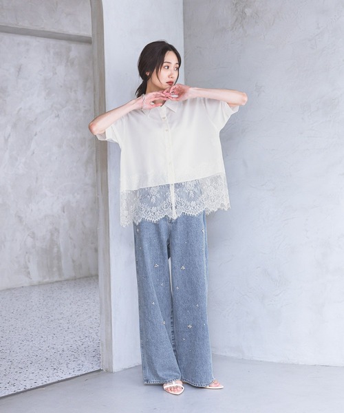 GLOBAL WORK(グローバルワーク)の「GOODデニムアソートワイド/1042802(デニムパンツ・レディース・サックスブルー/ブルー・MEDIUM/LARGE/SMALL)」の21枚目の写真