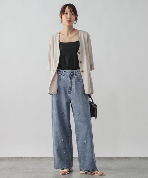 GLOBAL WORK(グローバルワーク)の「GOODデニムアソートワイド/1042802(デニムパンツ・レディース・サックスブルー/ブルー・MEDIUM/LARGE/SMALL)」の13枚目の写真