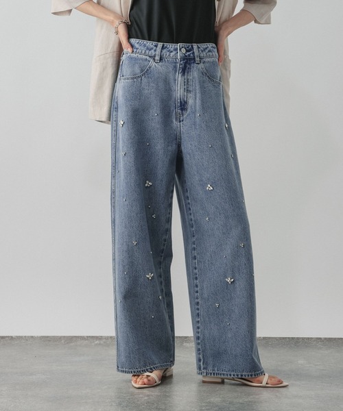 GLOBAL WORK(グローバルワーク)の「GOODデニムアソートワイド/1042802(デニムパンツ・レディース・サックスブルー/ブルー・MEDIUM/LARGE/SMALL)」の15枚目の写真