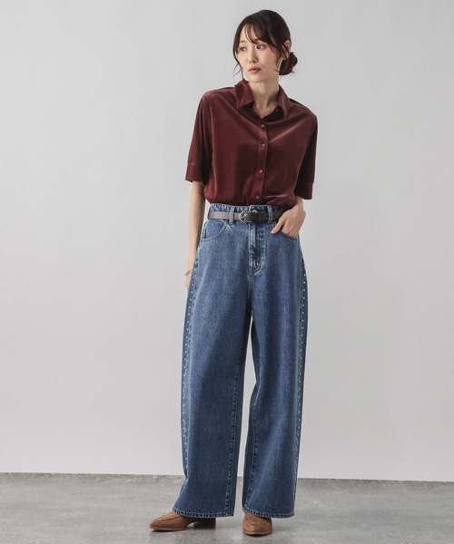 GLOBAL WORK(グローバルワーク)の「GOODデニムアソートワイド/1042802(デニムパンツ・レディース・サックスブルー/ブルー・MEDIUM/LARGE/SMALL)」の18枚目の写真