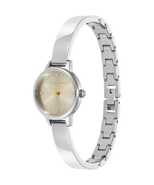 OLIVIA BURTON(オリビアバートン)の「「OLIVIA BURTON/オリビアバートン」クラシック - 23mm ミニバングル プリムローズ サンレイ シルバー バングル(アナログ腕時計・レディース・シルバー系2/シルバー系1・FREE)」の19枚目の写真