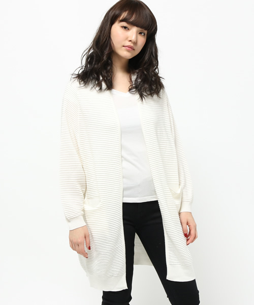 CAPRICIEUX LE'MAGE（カプリシューレマージュ）の「リップルカーディガン（カーディガン/ボレロ・レディース・その他/その他1/ネイビー・FREE）」の3枚目の写真