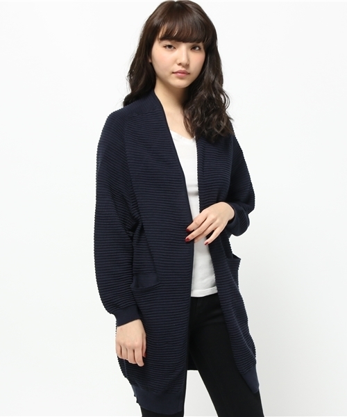 CAPRICIEUX LE'MAGE（カプリシューレマージュ）の「リップルカーディガン（カーディガン/ボレロ・レディース・その他/その他1/ネイビー・FREE）」の2枚目の写真