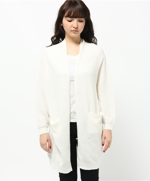 CAPRICIEUX LE'MAGE（カプリシューレマージュ）の「リップルカーディガン（カーディガン/ボレロ・レディース・その他/その他1/ネイビー・FREE）」の4枚目の写真