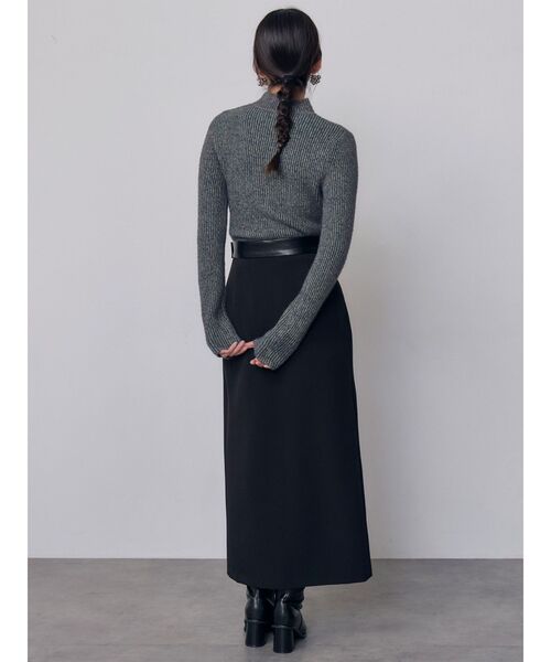 MURUA(ムルーア)の「スリットレイヤードナロースカート 秋服 冬服(スカート・レディース・ブラック/その他1・2/1)」の8枚目の写真