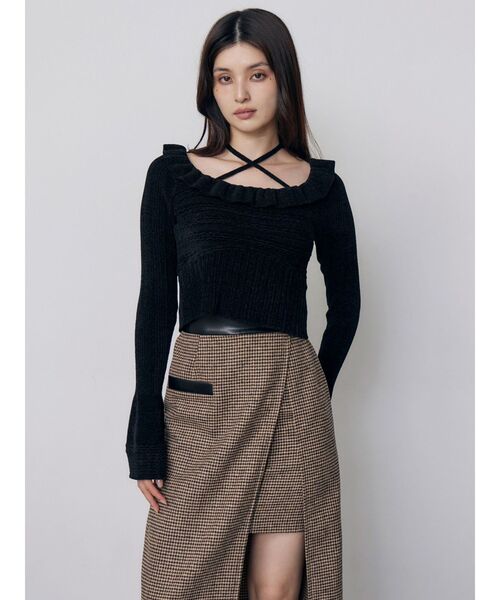 MURUA(ムルーア)の「スリットレイヤードナロースカート 秋服 冬服(スカート・レディース・ブラック/その他1・2/1)」の14枚目の写真