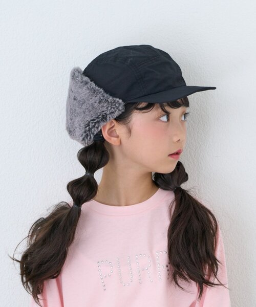 CIAOPANIC TYPY(チャオパニックティピー)の「【KIDS】KIDSミリタリーフライトCAP(キャップ・キッズ・ブラウン/ベージュ/ブラック・ONE SIZE)」の1枚目の写真