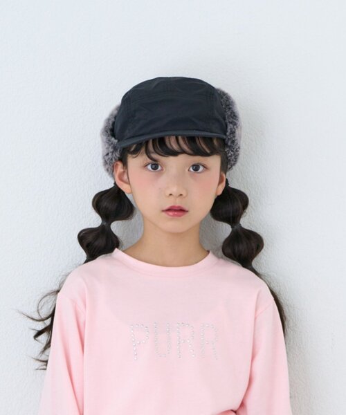 CIAOPANIC TYPY(チャオパニックティピー)の「【KIDS】KIDSミリタリーフライトCAP(キャップ・キッズ・ブラウン/ベージュ/ブラック・ONE SIZE)」の4枚目の写真