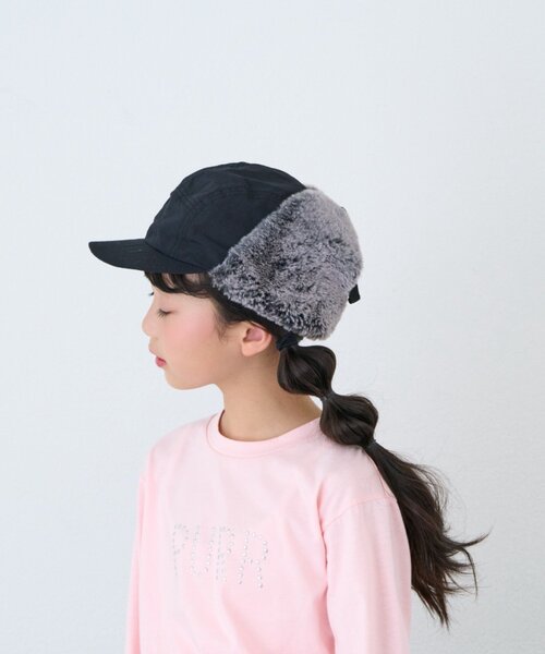 CIAOPANIC TYPY(チャオパニックティピー)の「【KIDS】KIDSミリタリーフライトCAP(キャップ・キッズ・ブラウン/ベージュ/ブラック・ONE SIZE)」の6枚目の写真