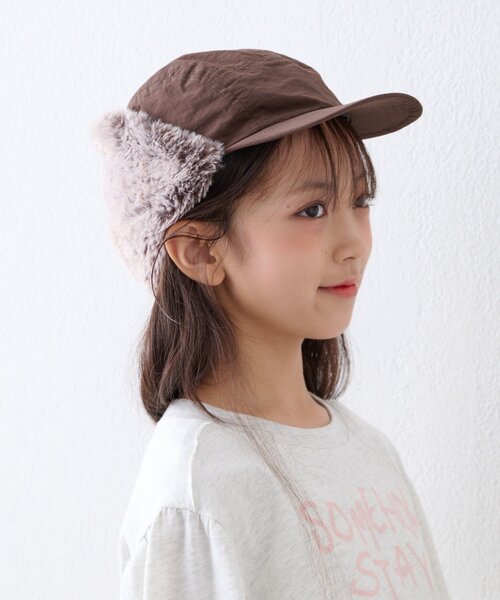 CIAOPANIC TYPY(チャオパニックティピー)の「【KIDS】KIDSミリタリーフライトCAP(キャップ・キッズ・ブラウン/ベージュ/ブラック・ONE SIZE)」の16枚目の写真