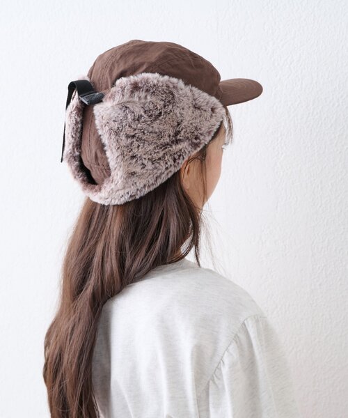 CIAOPANIC TYPY(チャオパニックティピー)の「【KIDS】KIDSミリタリーフライトCAP(キャップ・キッズ・ブラウン/ベージュ/ブラック・ONE SIZE)」の18枚目の写真