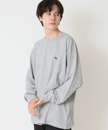 POLOCHAMPS ポロチャンプス メンズ ワンポイント刺繍ロゴクルーネックTシャツ