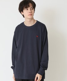 POLOCHAMPS ポロチャンプス メンズ ワンポイント刺繍ロゴクルーネックTシャツ
