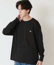 POLOCHAMPS ポロチャンプス メンズ ワンポイント刺繍ロゴクルーネックTシャツ